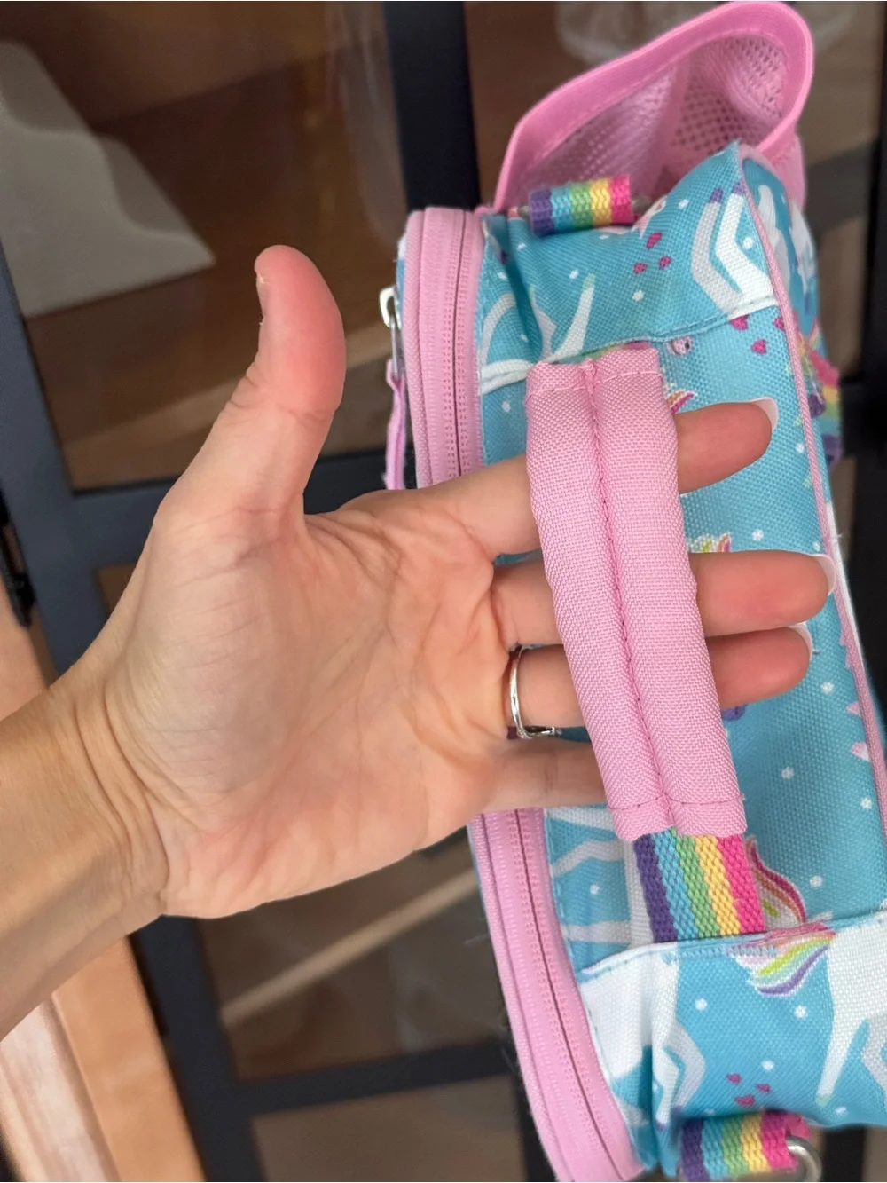 Pottery Barn Kids Charlotte lunchbox personalized unicorn parade mackenzie cold